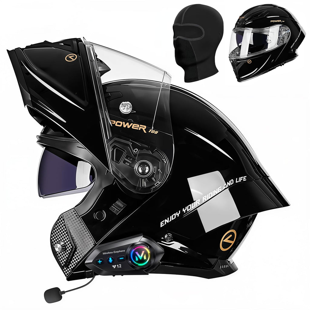 Motorcycle Helmet Bluetooth DOT Approved S390