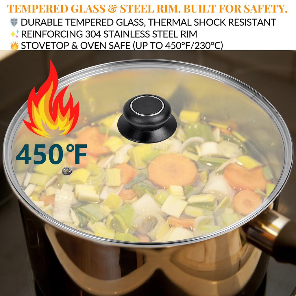 12 Inch Tempered Glass Lid for Frying Pan & Skillet G762