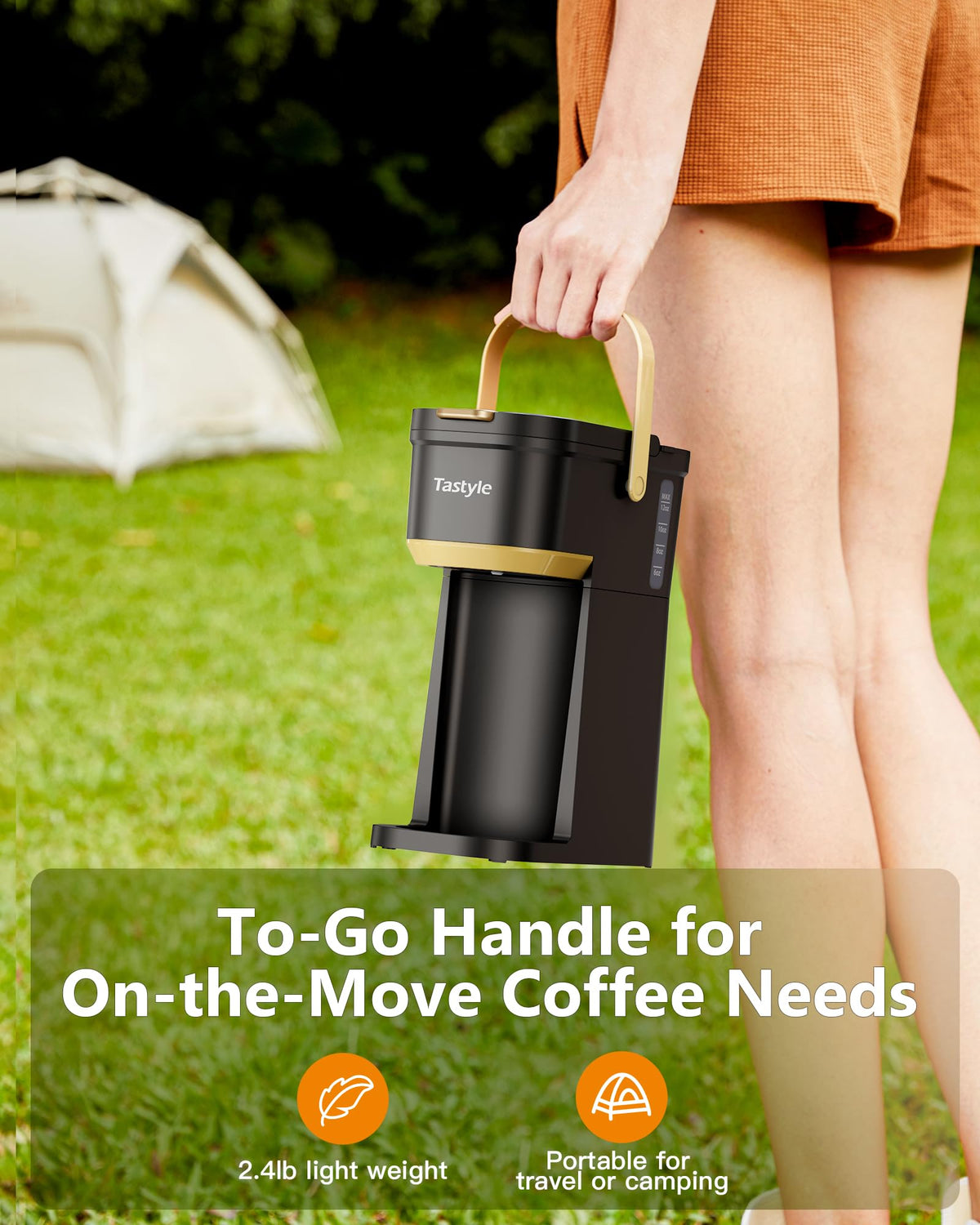 Mini Single Serve Coffee Maker with 30 Descaler Tablets K695471