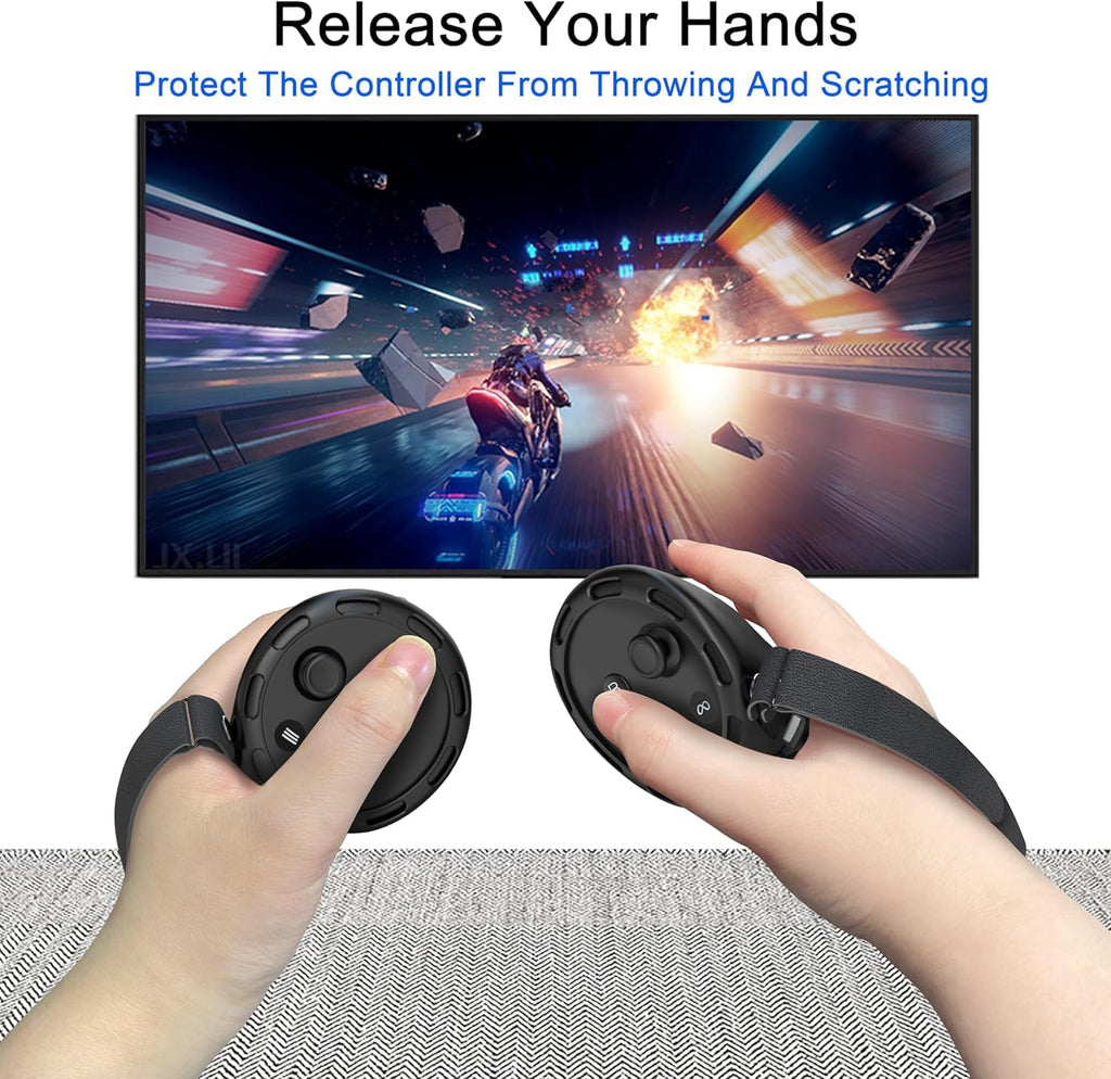 Controller Grips with Battery Opening Covers Black R387