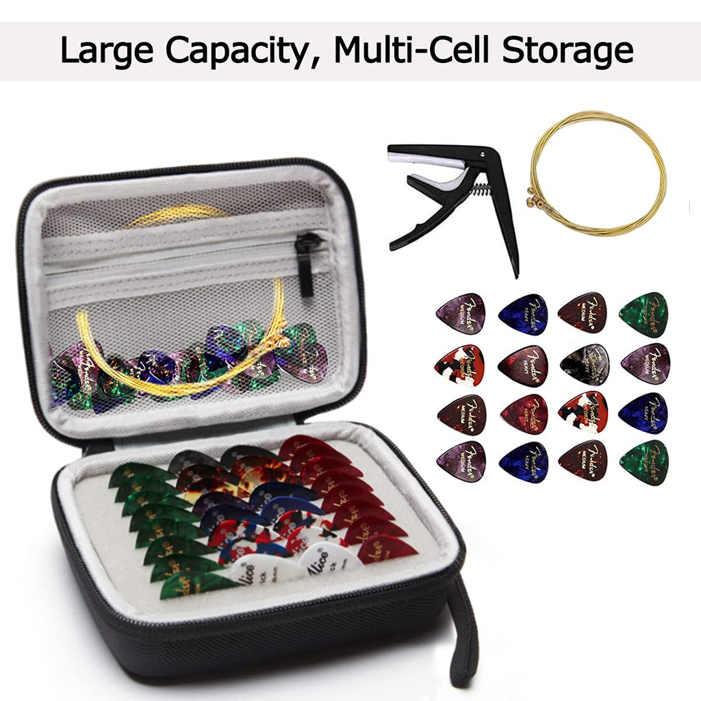 Guitar Pick Holder Case Black F7075