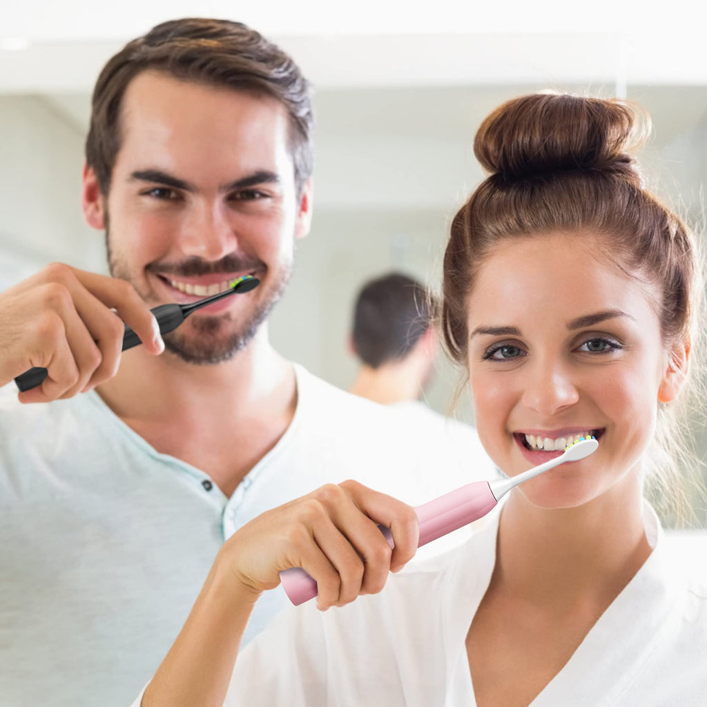 Sonic Electric Toothbrush with 12 Brush Heads 2 Pack D7209