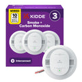 Smoke & CO Detector, Hardwired & 10-Year Battery, 3 Pack J34011