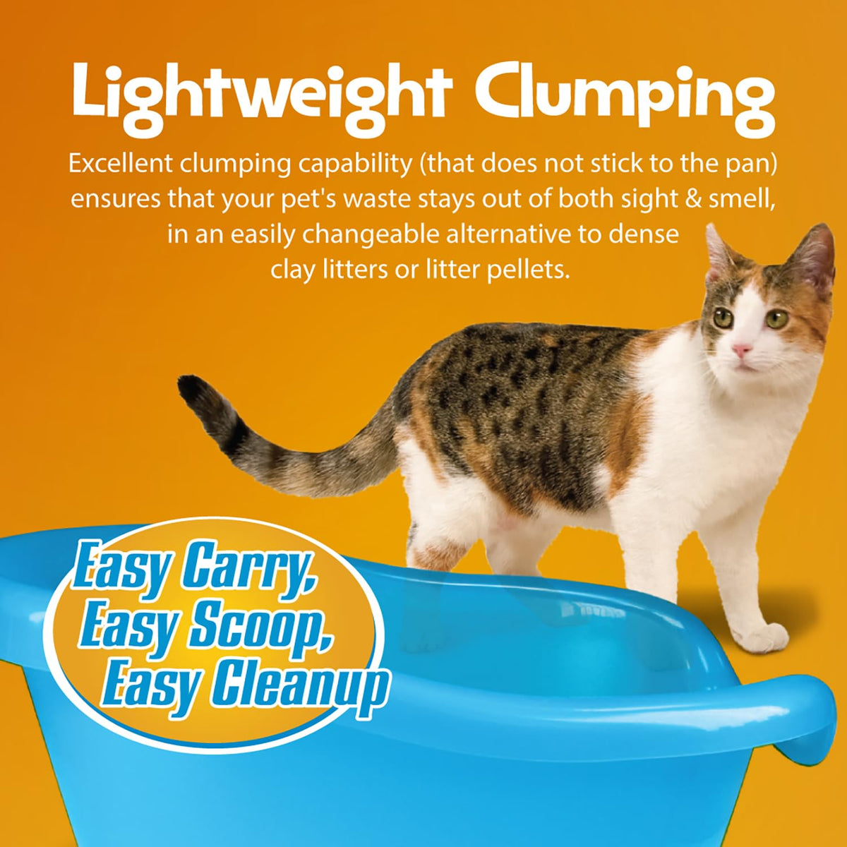 All Natural Clumping Cat Litter, 20 Pound, Unscented, Lightweight J281366