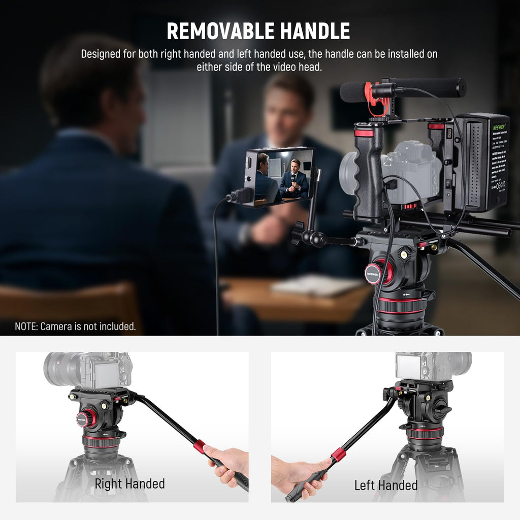 Carbon Fiber Video Camera Tripod with Fluid Head K129041