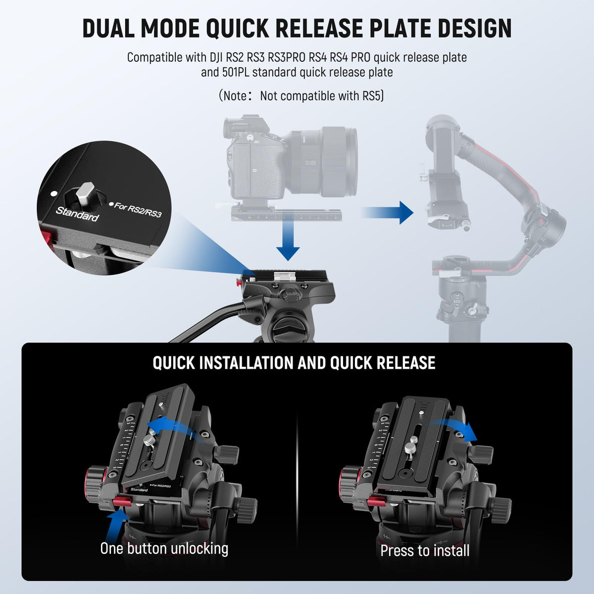Carbon Fiber Video Camera Tripod with Fluid Head K129041