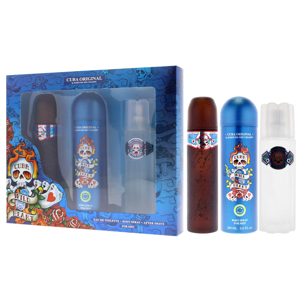 3 Pieces Eau de Toilette After Shave Body Spray Gift Set I25430