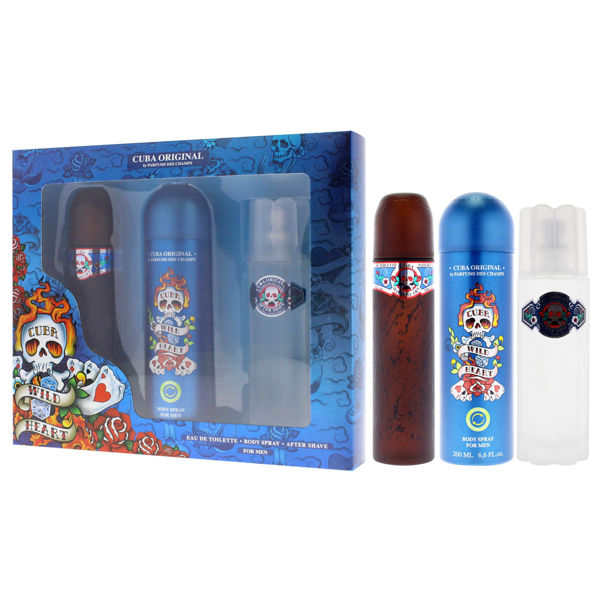 3 Pieces Eau de Toilette After Shave Body Spray Gift Set I25430