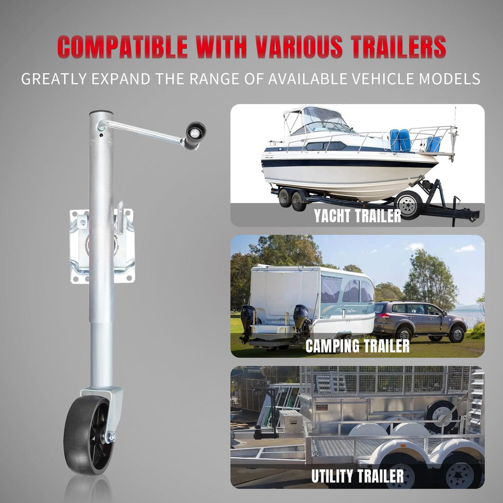 1000 lbs Swivel Boat Trailer Jack with Wheel M395702