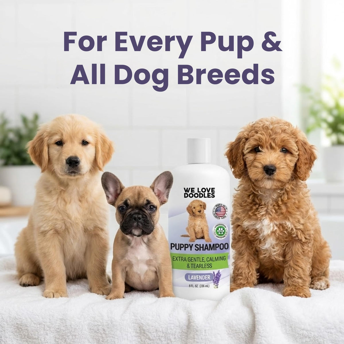 Tearless Hypoallergenic Puppy Shampoo & Conditioner 8 oz M2123
