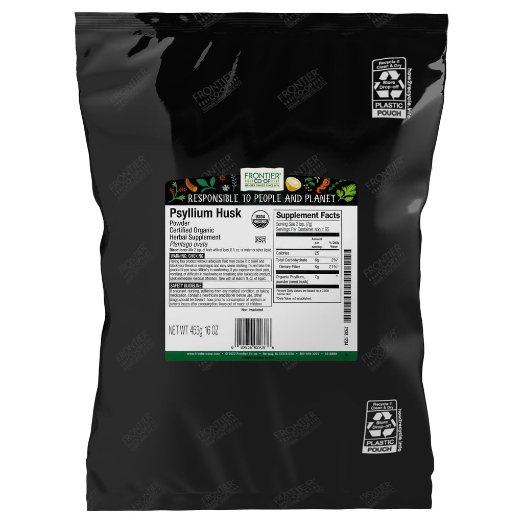 Organic Psyllium Husk Powder 1lb Z54994