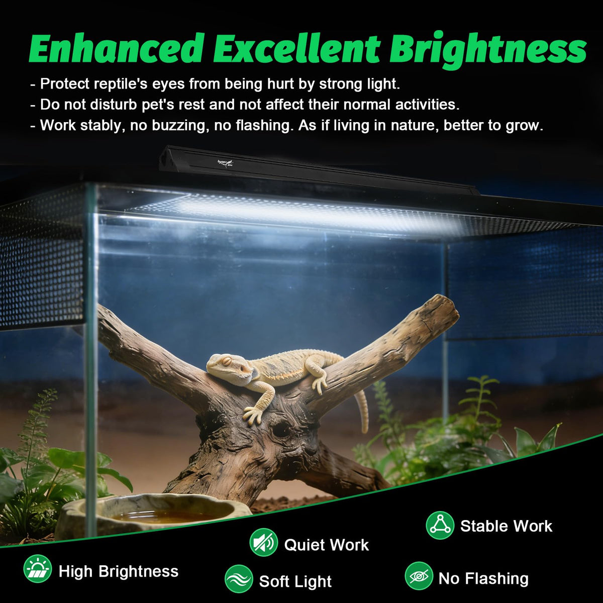 15W T8 UVB Reptile Light Fixture 18 Inch I89588