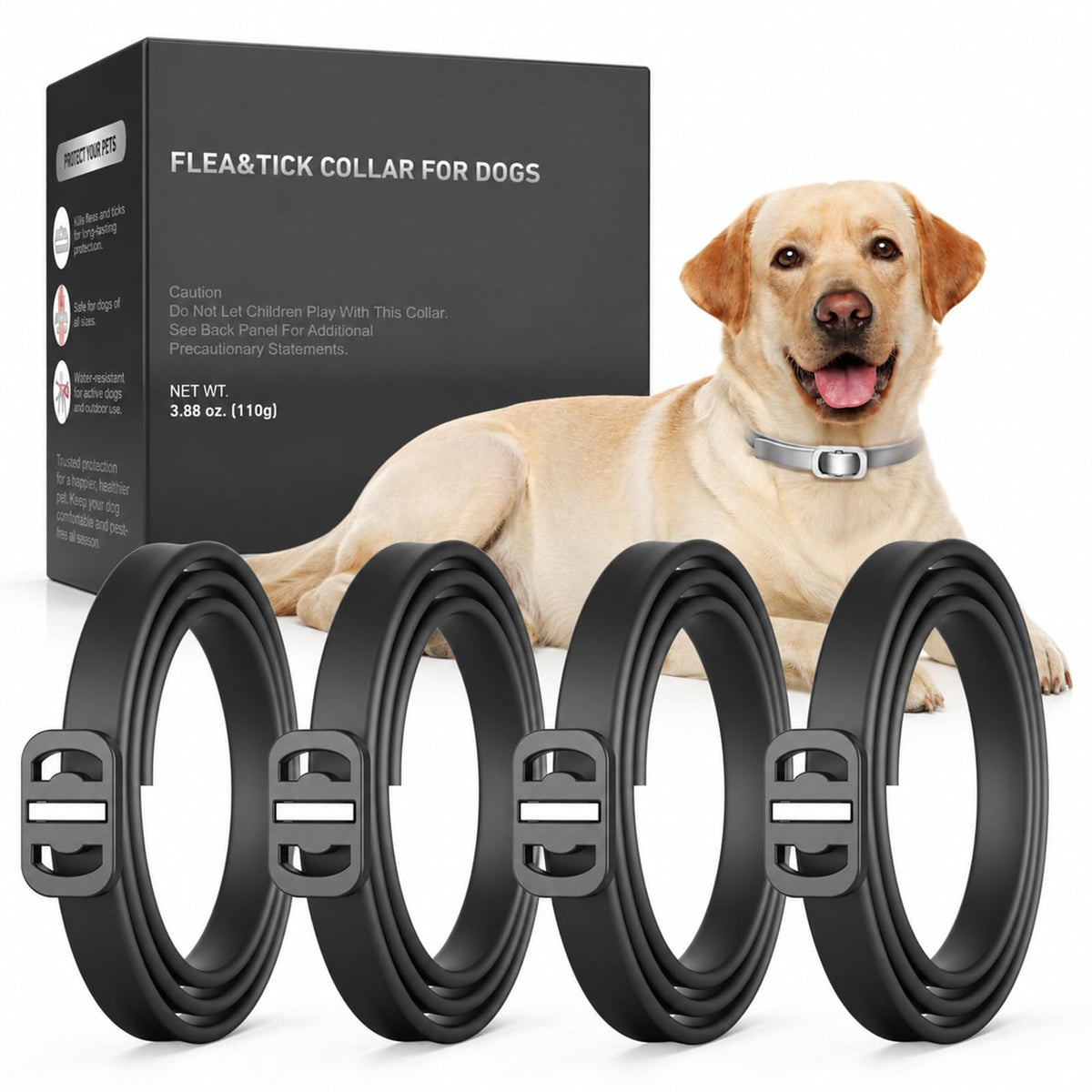 4 Pack Dog Flea Collar U364503