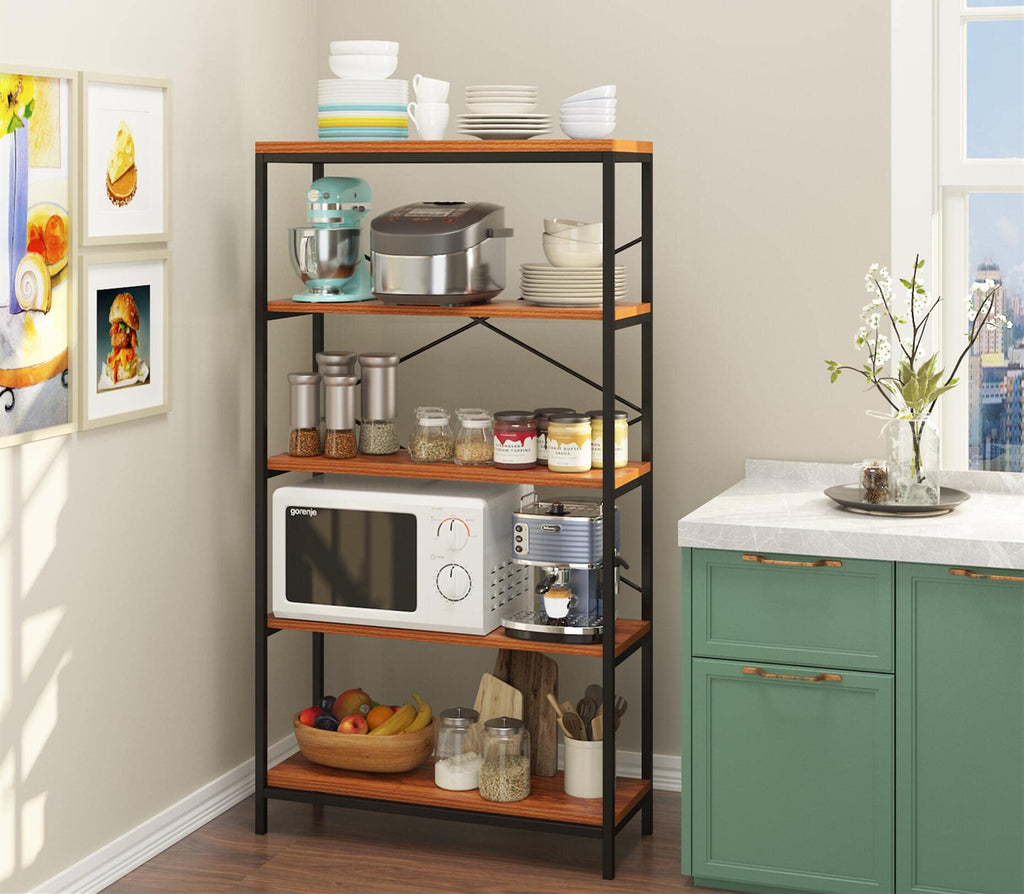 5 Tier Heavy Duty Freestanding Bookcase S86862