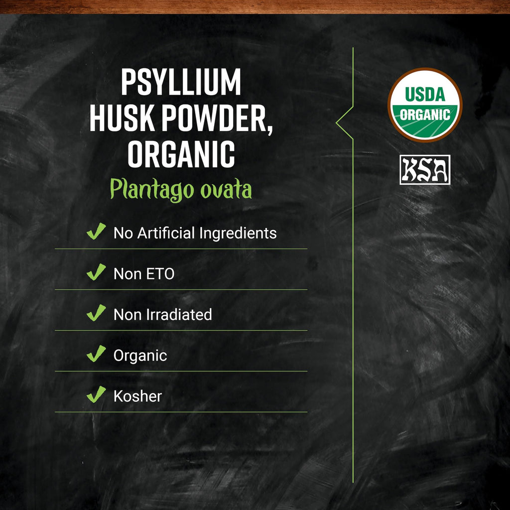 Organic Psyllium Husk Powder 1lb Z54994
