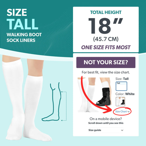 1 Pair White Tube Sock Liners X782