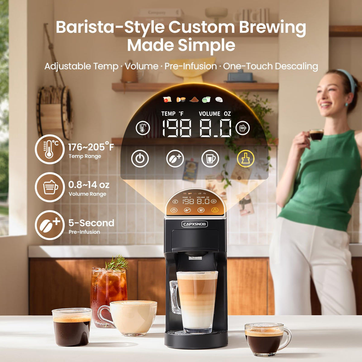 5-in-1 Coffee Maker & Machine A548