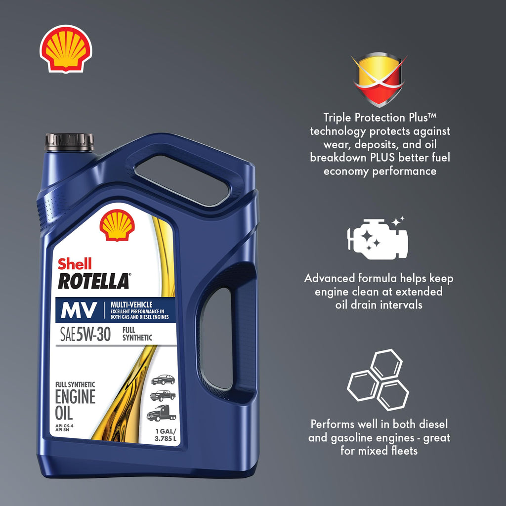 Full Synthetic 5W-30 Diesel Engine Oil, 1 Gallon (3 Pack) Z327