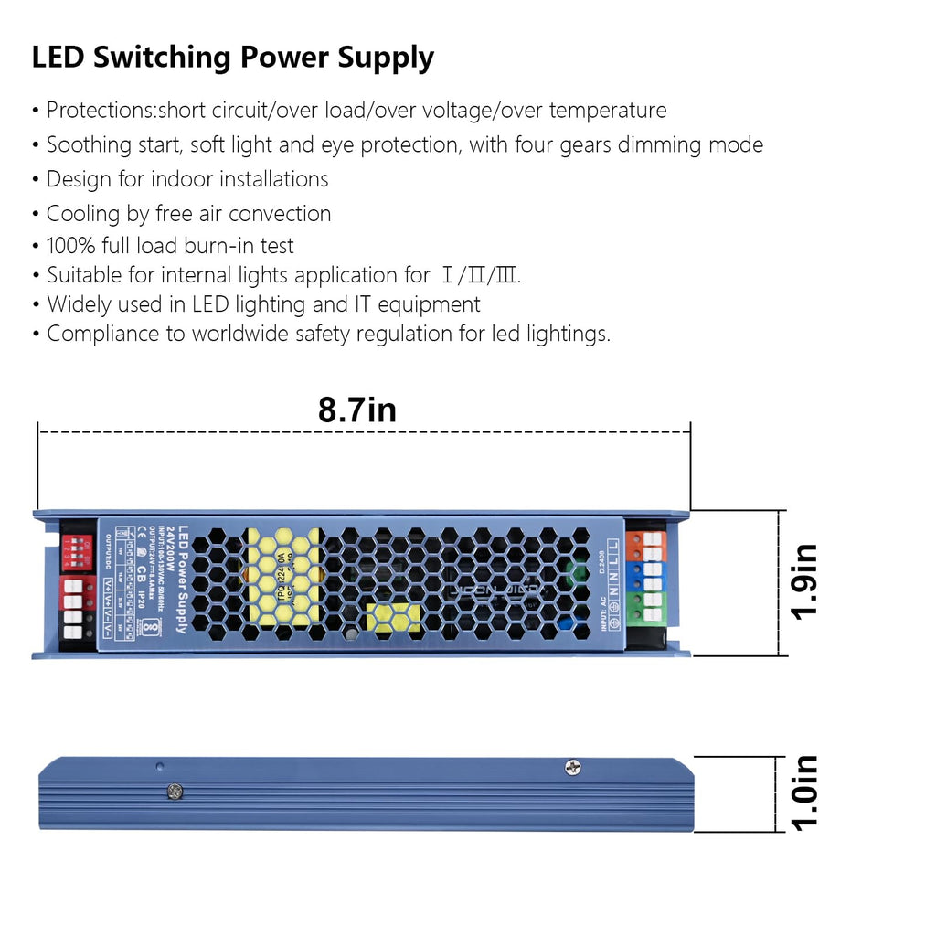 24V 200W LED Driver Switching Power Supply P65737