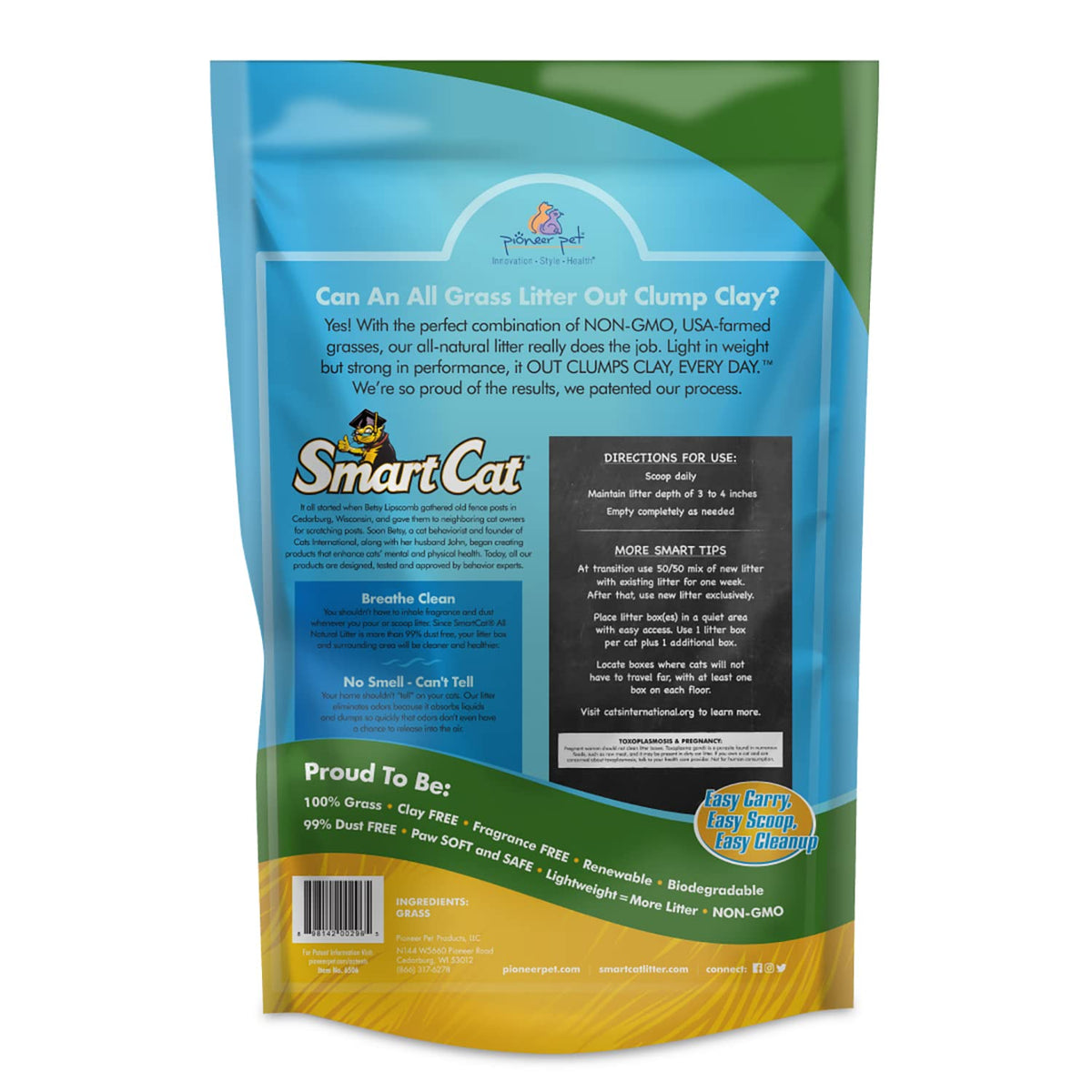 All Natural Clumping Cat Litter, 20 Pound, Unscented, Lightweight J281366