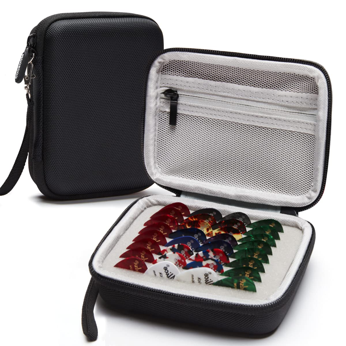 Guitar Pick Holder Case Black F7075