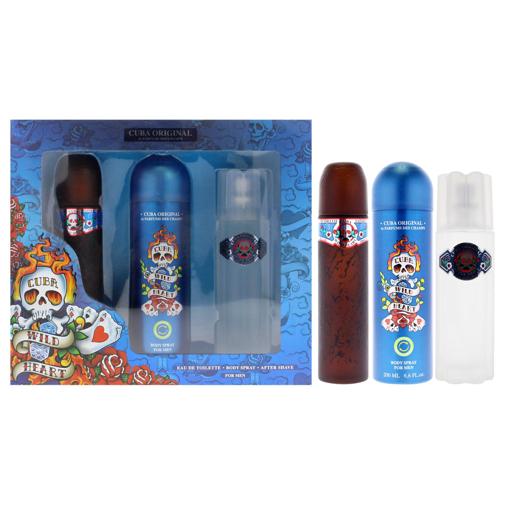 3 Pieces Eau de Toilette After Shave Body Spray Gift Set I25430