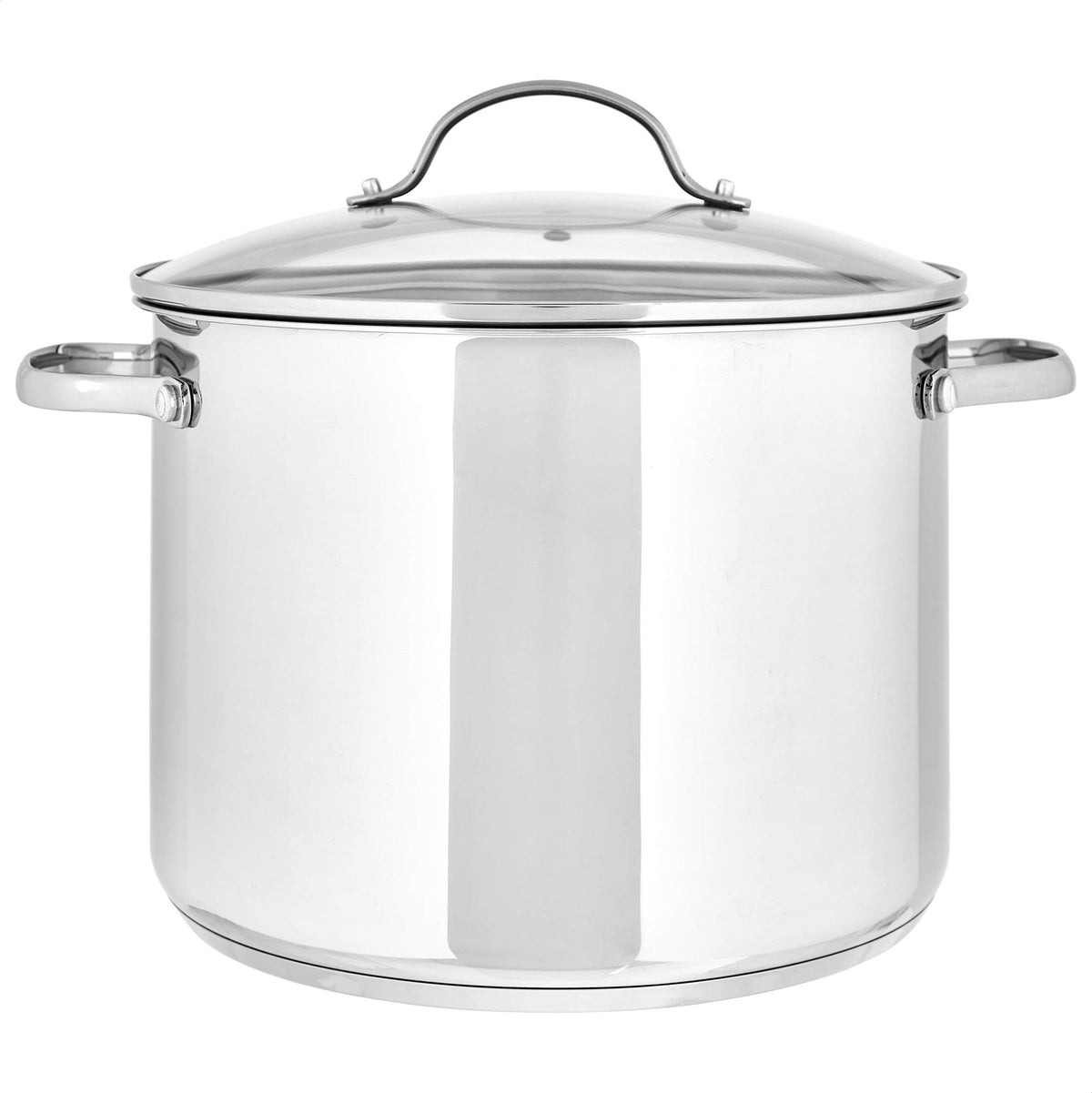 Stainless Steel 8 Quart Stock Pot with Glass Lid P71818