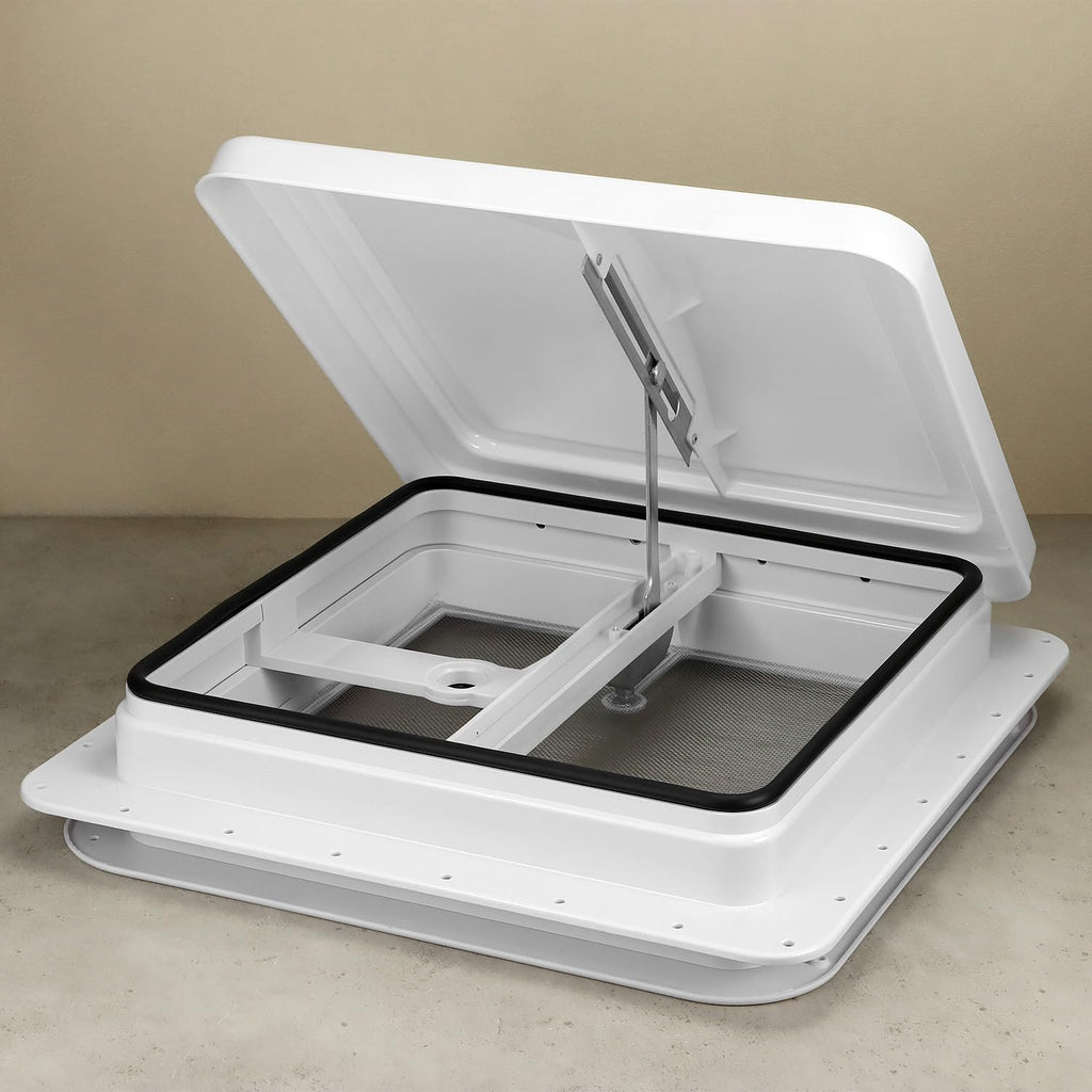 14 x 14 Manual RV Roof Vent Translucent Lid A780