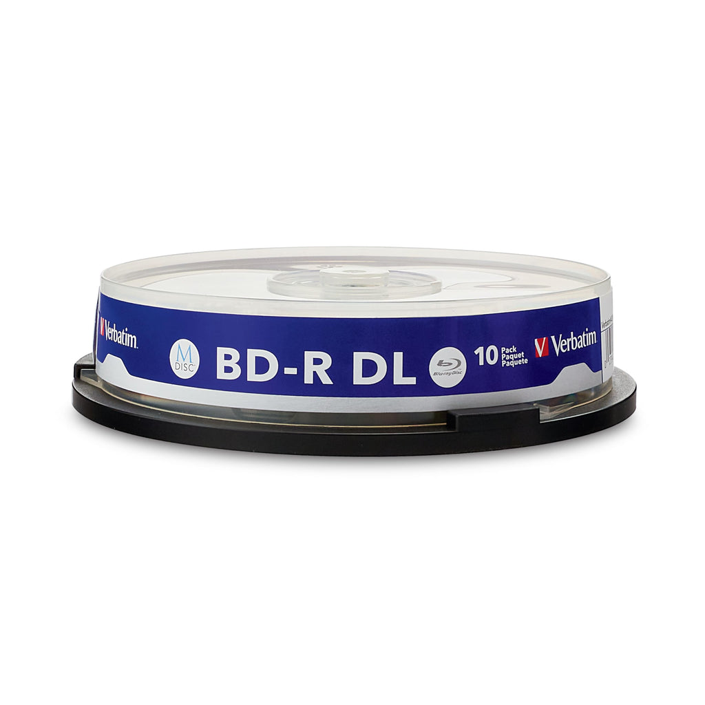 M DISC BD-R DL 50GB Inkjet Printable Discs, 10 Pack W853198