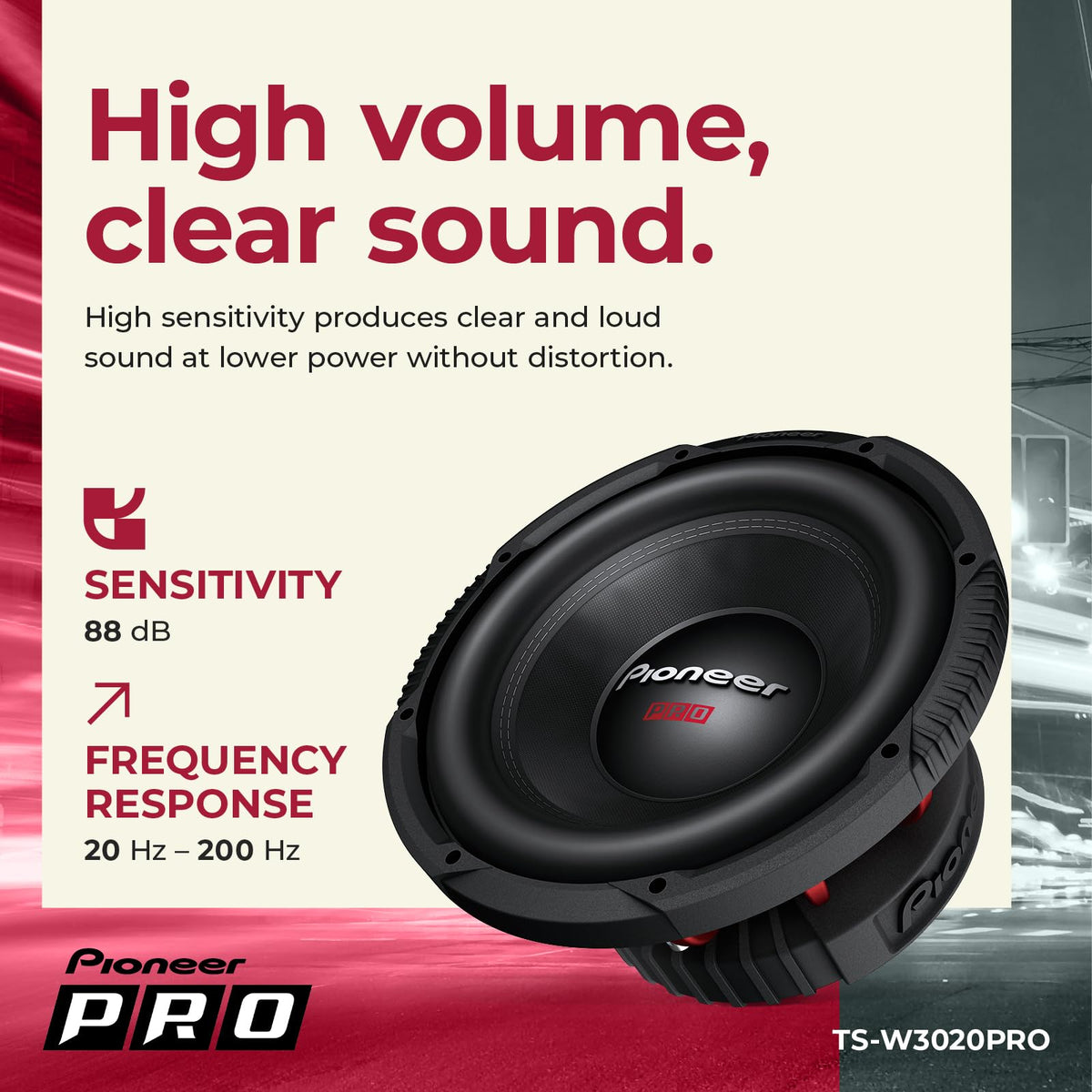 12" Subwoofer 2000W Max G3854