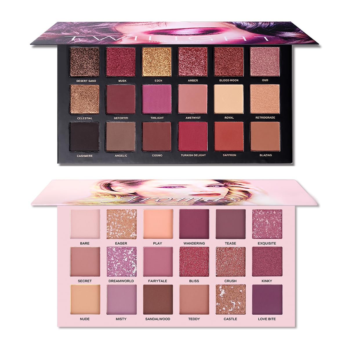 Nude Eyeshadow Palette Makeup Set, Matte Shimmer Glitter Pressed Pearl W40764