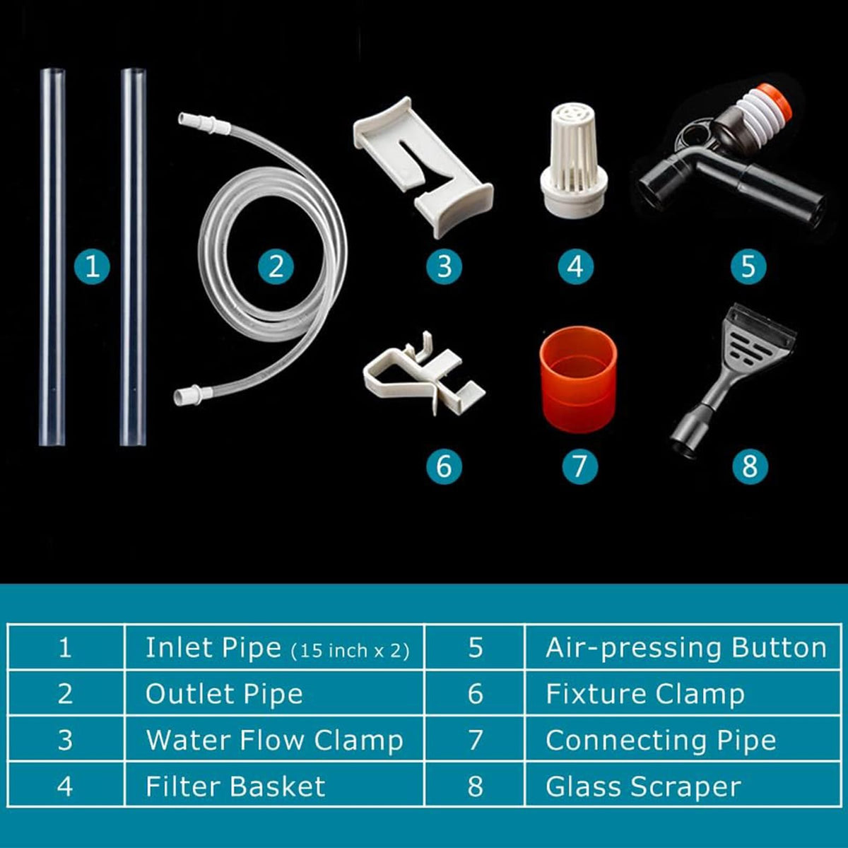 5 in 1 Aquarium Gravel Cleaner Fish Tank Kit R855574