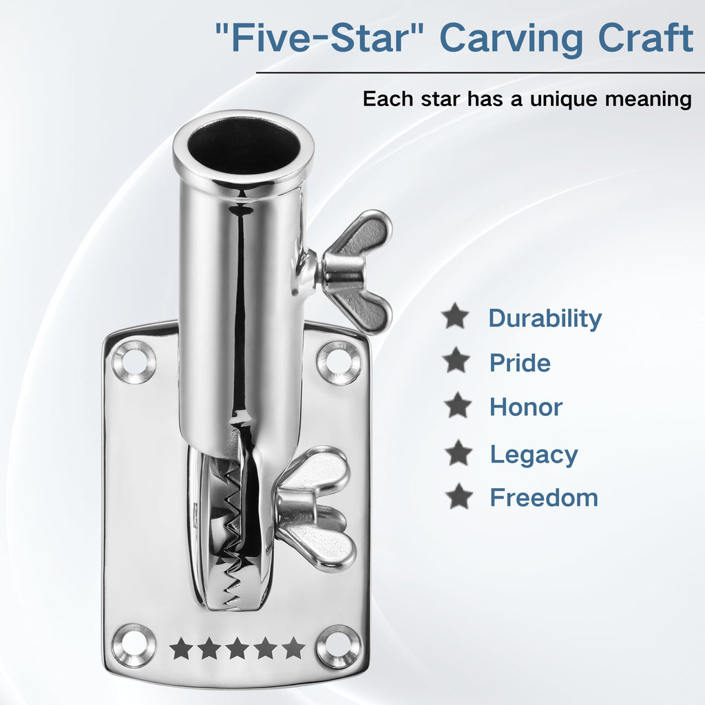 316 Stainless Steel Adjustable Flag Pole Holder X443905