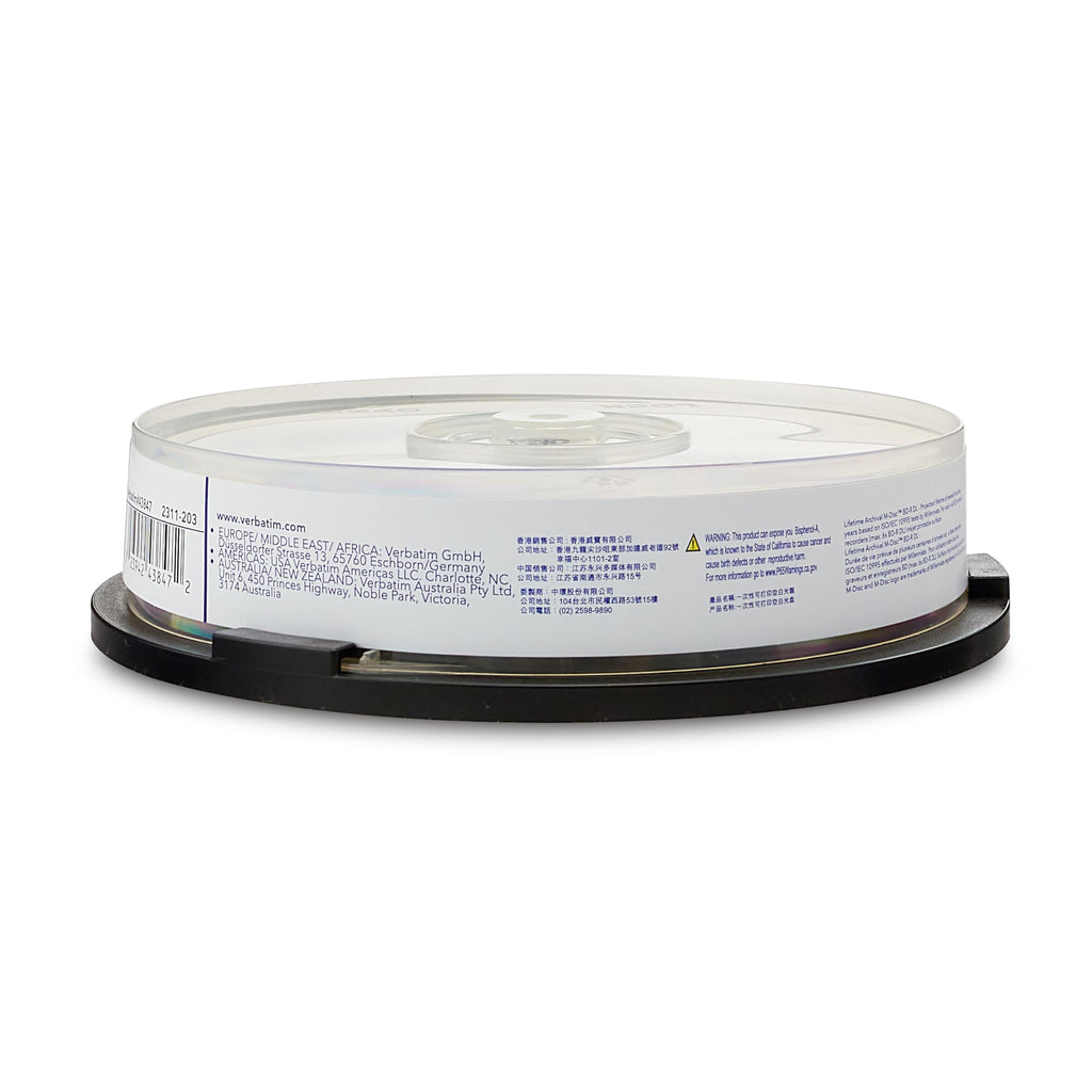 M DISC BD-R DL 50GB Inkjet Printable Discs, 10 Pack W853198