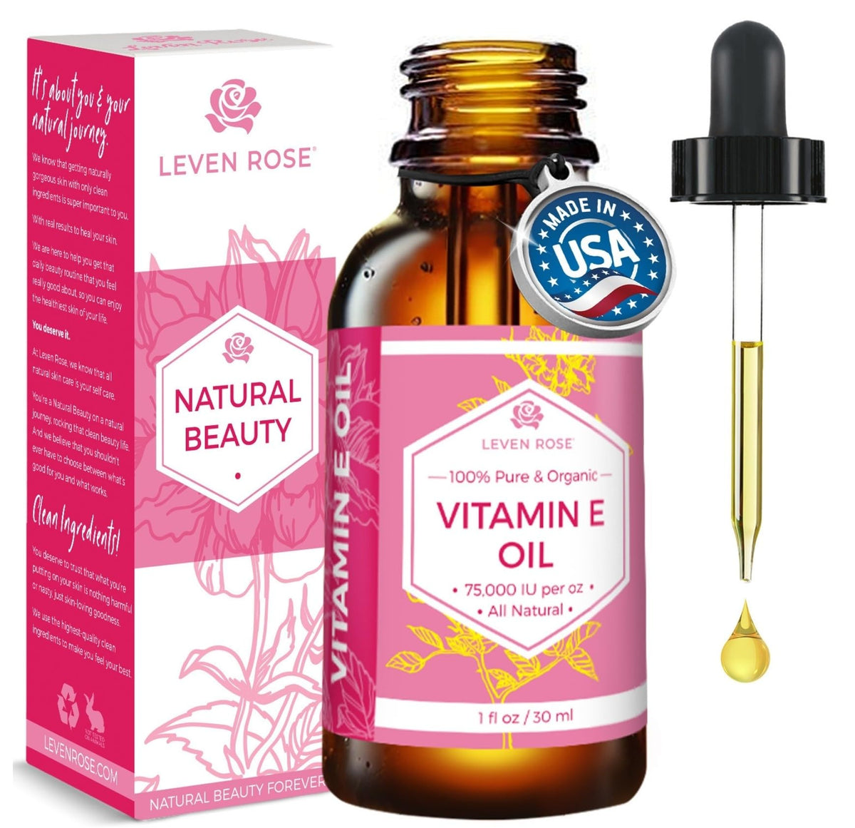 100% Natural Organic Vitamin E Oil 1 oz N5949