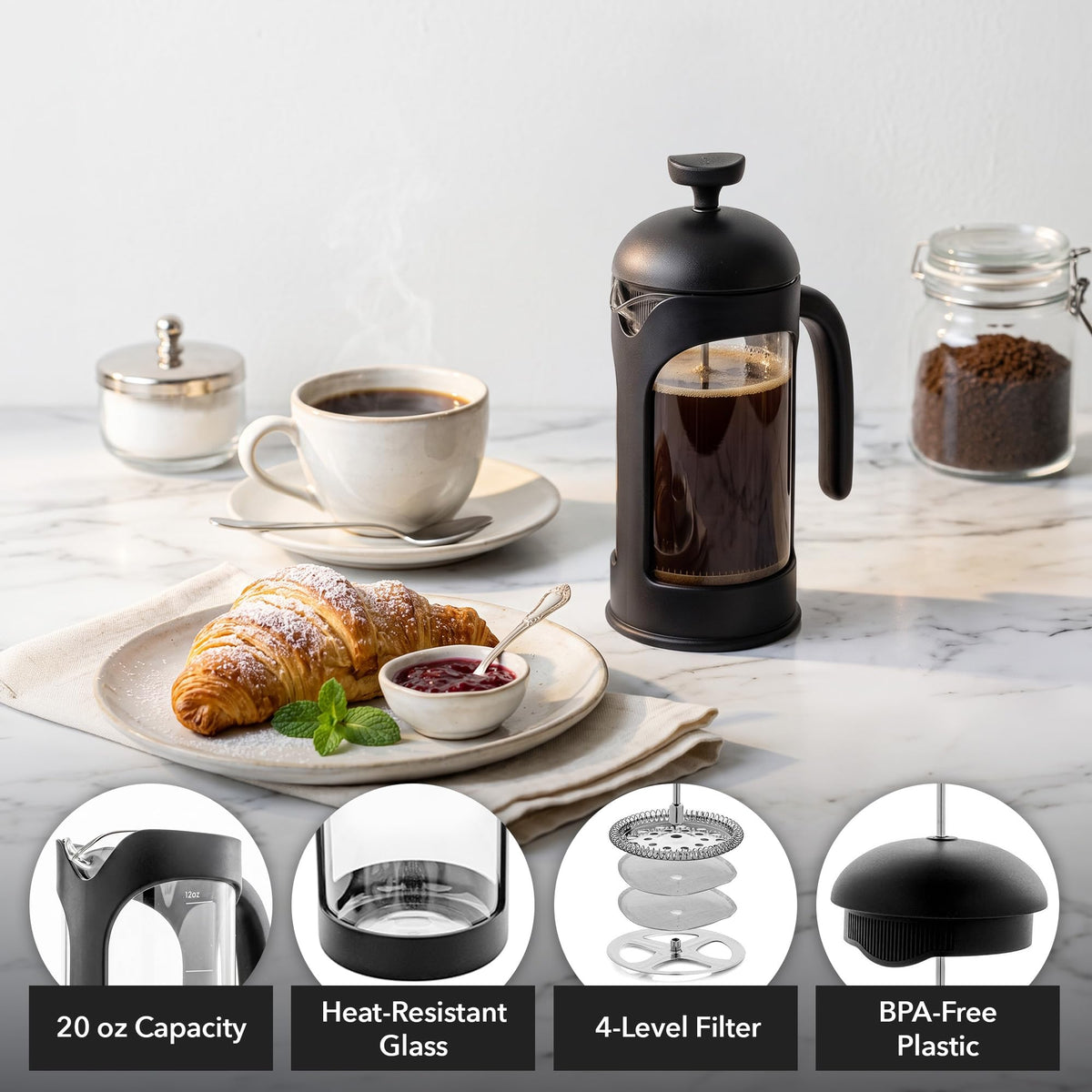 12oz French Press Coffee Maker K531627