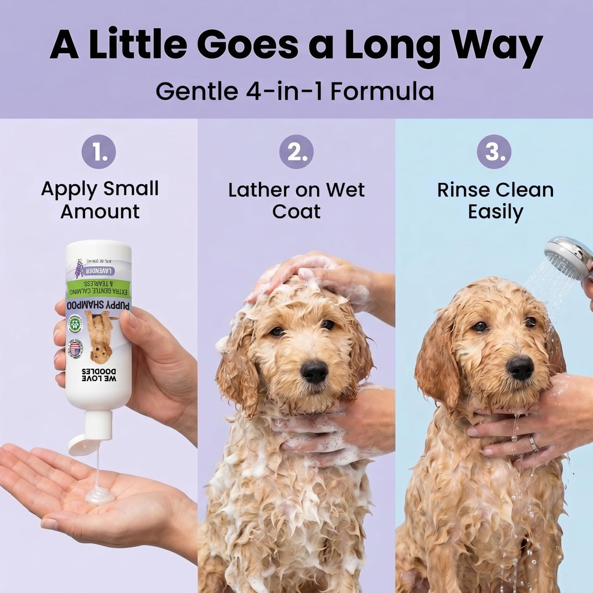 Tearless Hypoallergenic Puppy Shampoo & Conditioner 8 oz M2123