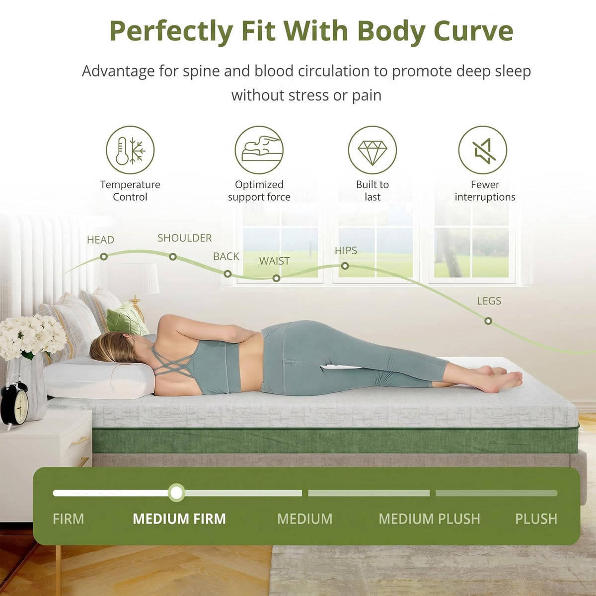 6 Inch Twin Size Cooling Gel Memory Foam Mattress U242663