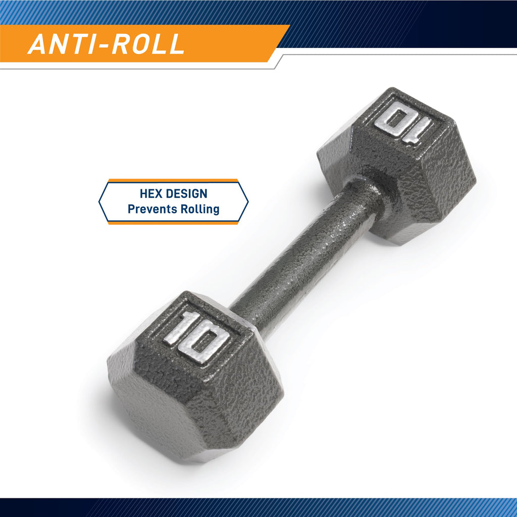 Cast Iron Hex Dumbbell Y73687