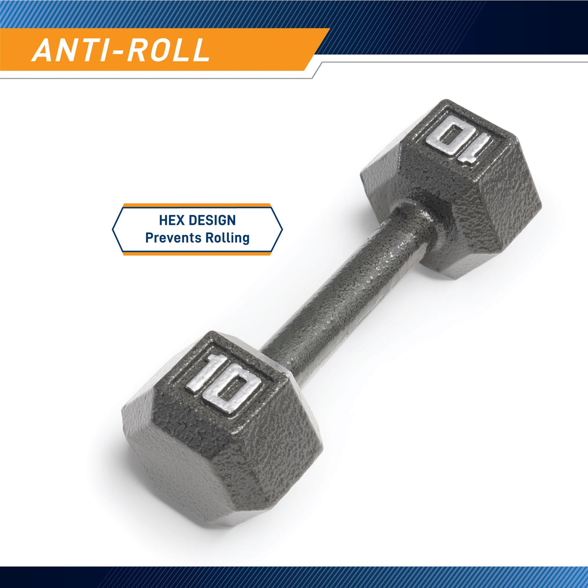 Cast Iron Hex Dumbbell Y73687
