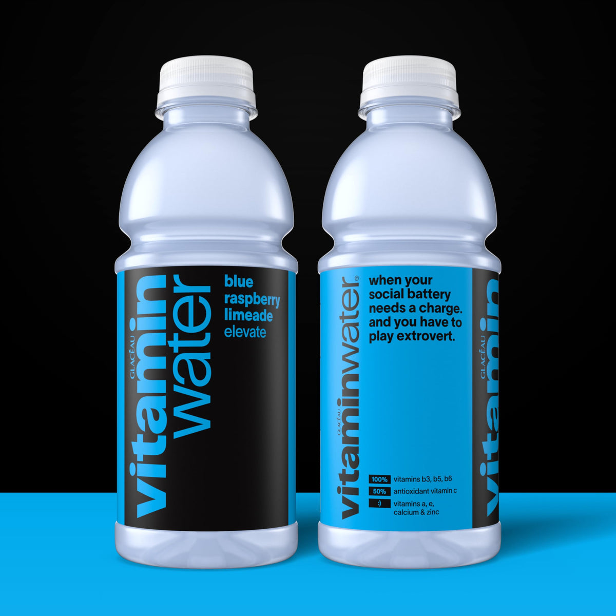 Blue Raspberry Limeade Nutrient Enhanced Water Beverage 20 oz 12 pack W54065