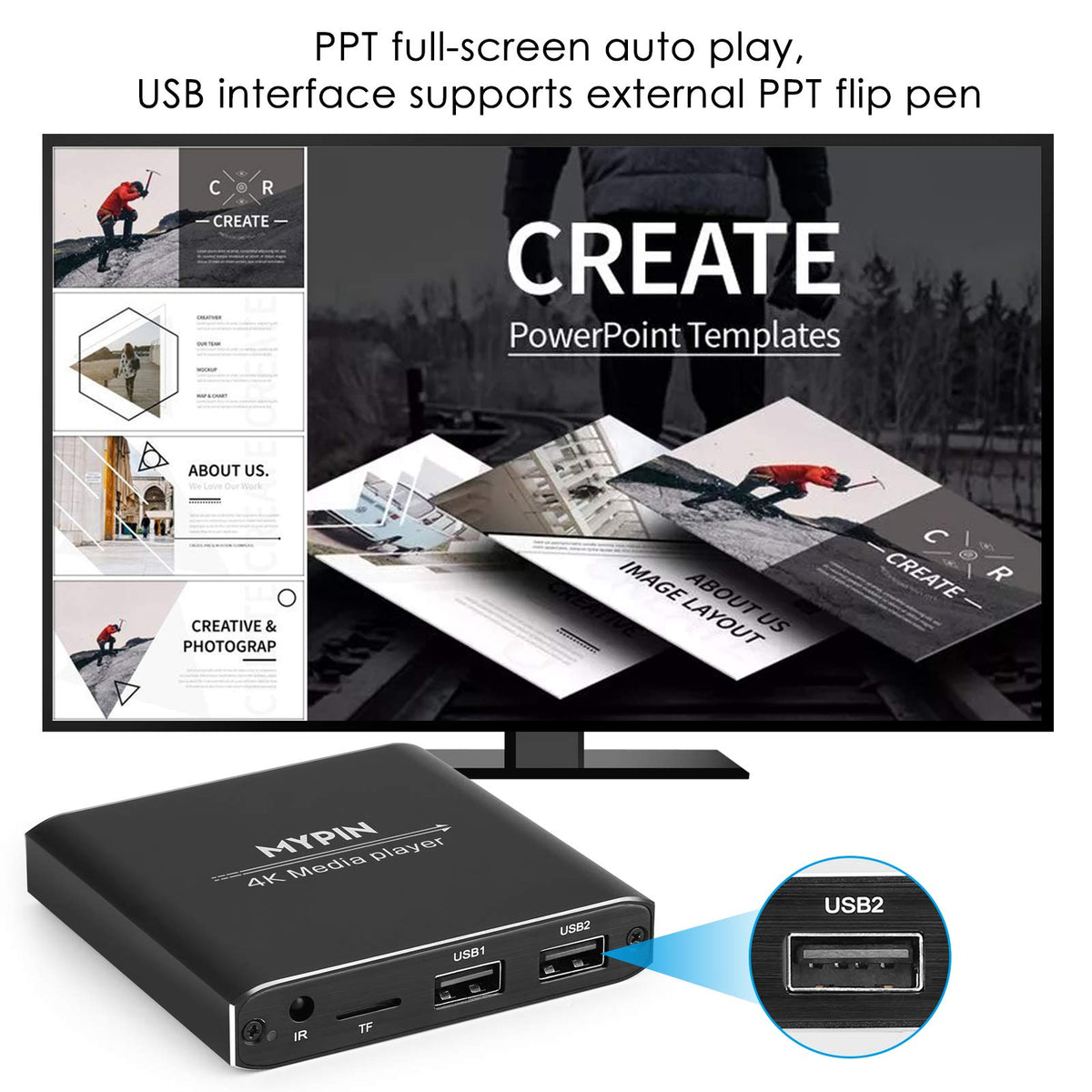 4K Media Player with Remote Control I1755