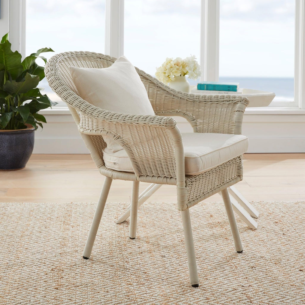 Hand-Woven Resin Wicker Stacking Chair G2198