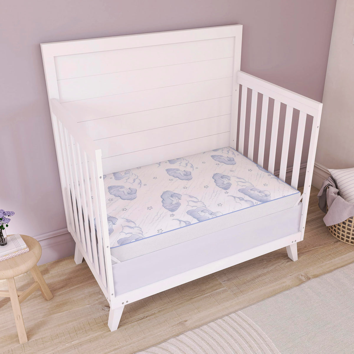 2-in-1 Breathable Inner Spring Portable Crib Mattress Z88842