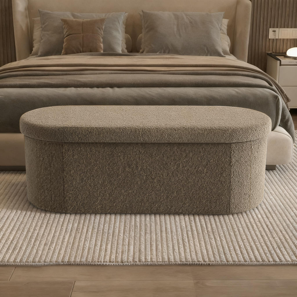 Oval Storage Ottoman F44891
