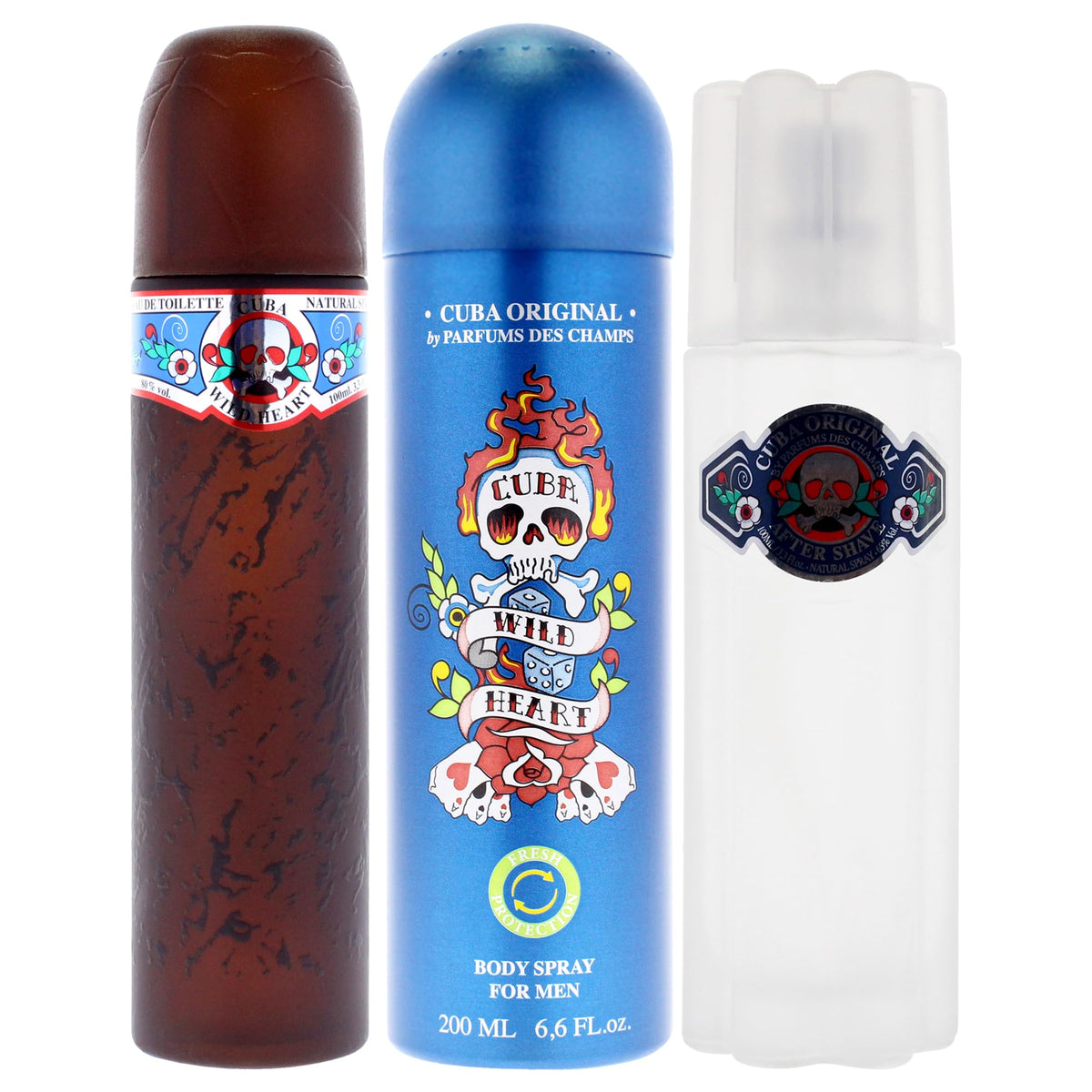 3 Pieces Eau de Toilette After Shave Body Spray Gift Set I25430