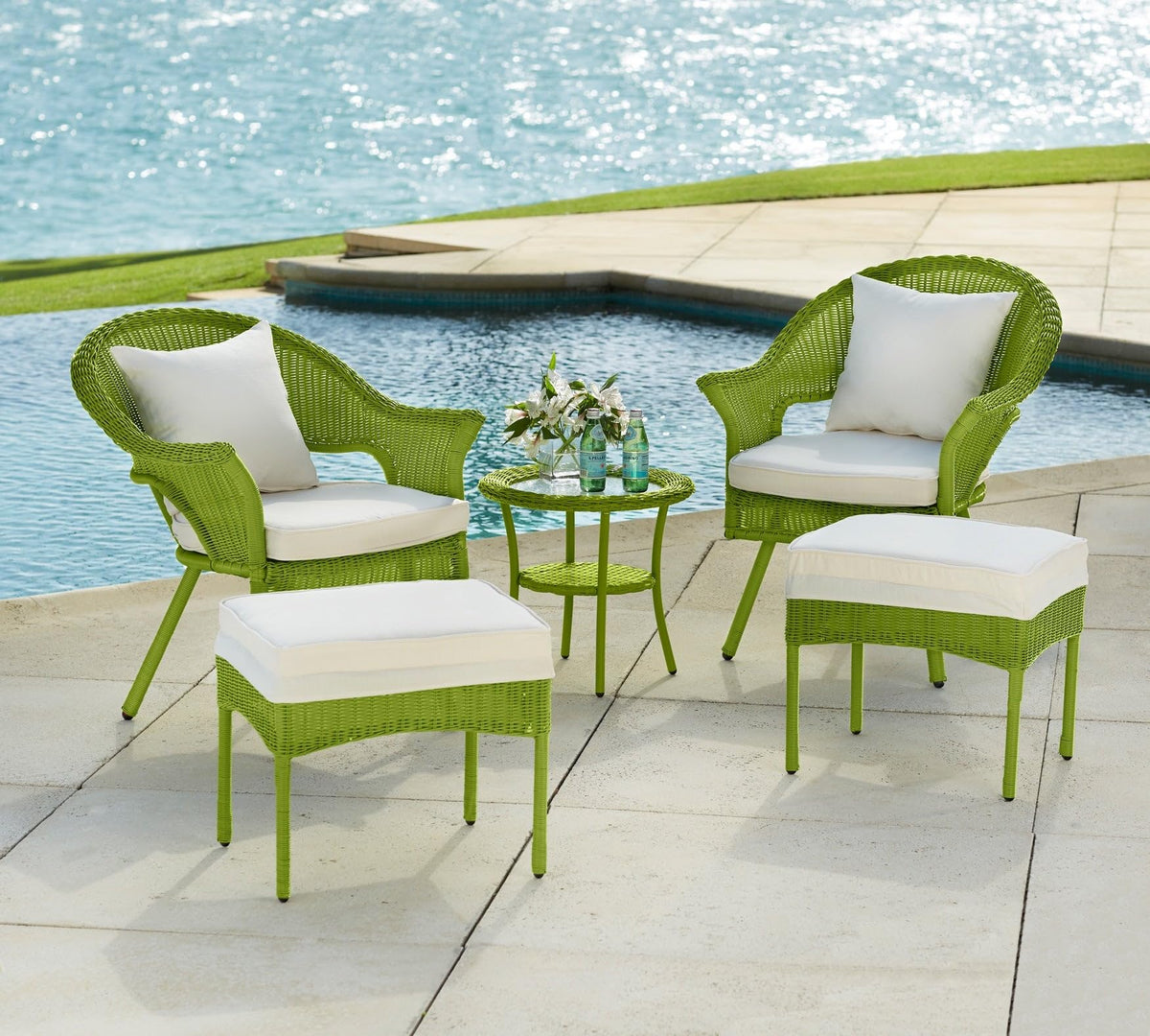 Hand-Woven Resin Wicker Stacking Chair G2198