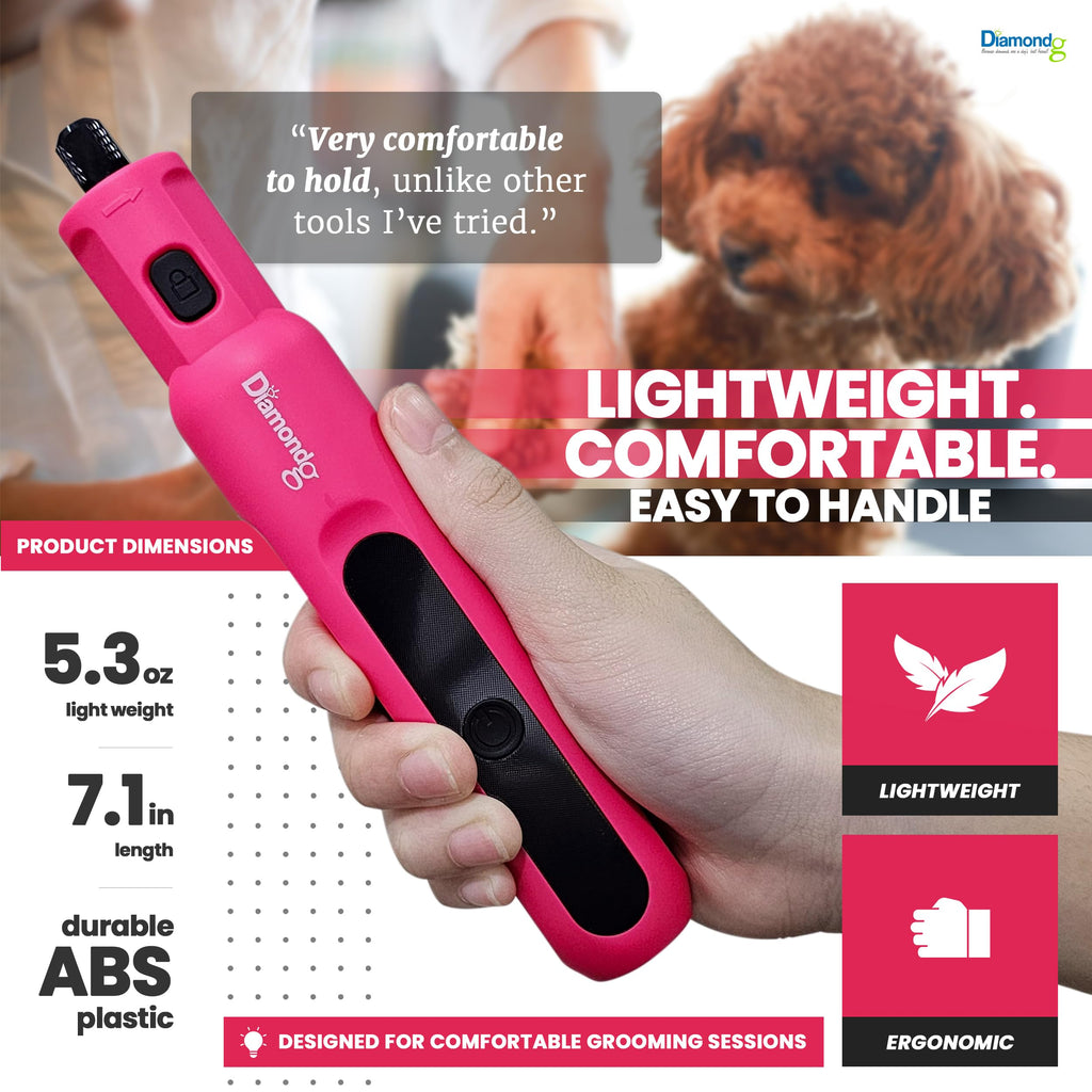 Pink Dog Nail Grinder with LED Light C63453