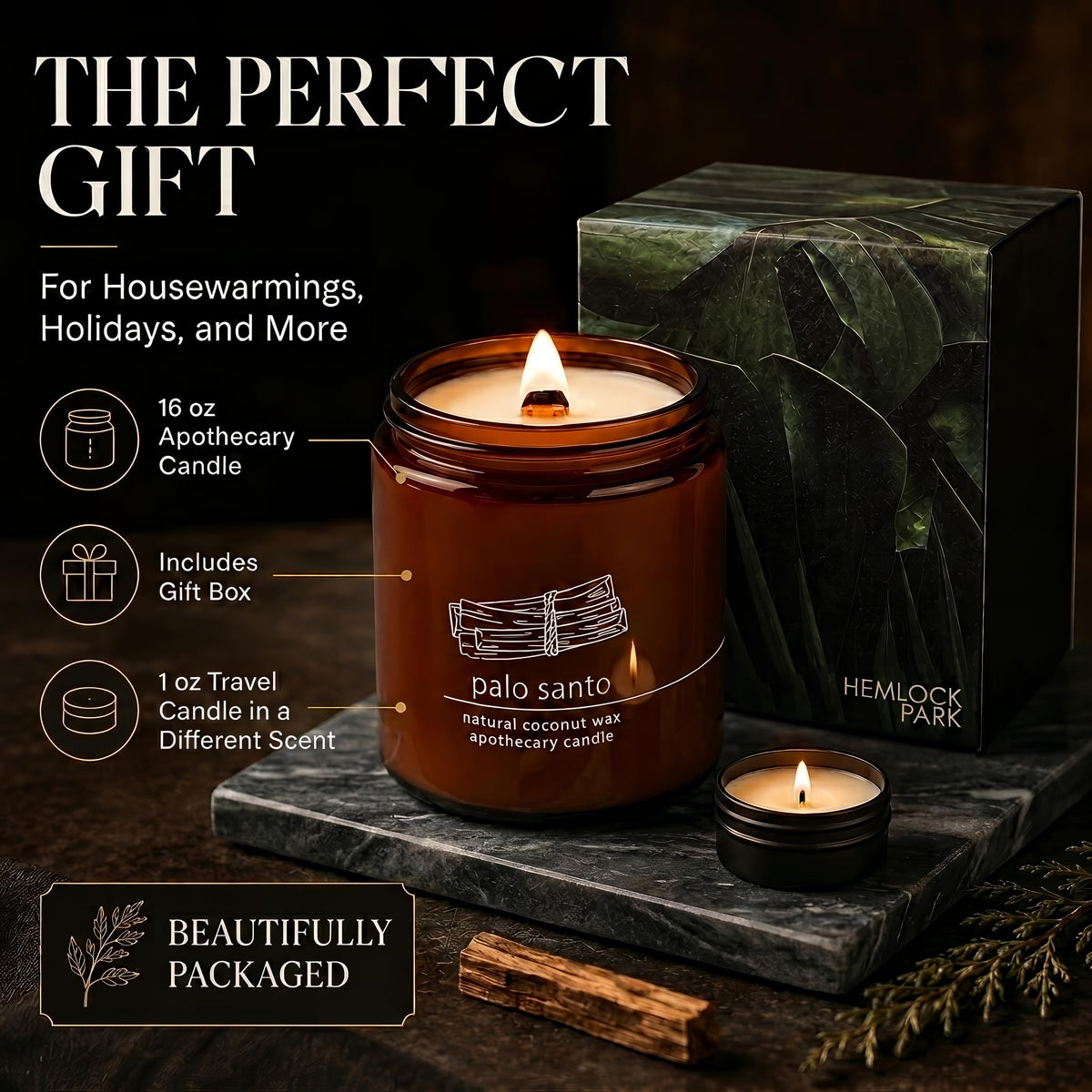 16 oz Wood Wick Candle Y32353