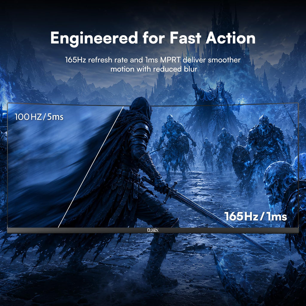 34 Inch Ultrawide Curved Gaming Monitor WQHD 165Hz 1500R X477